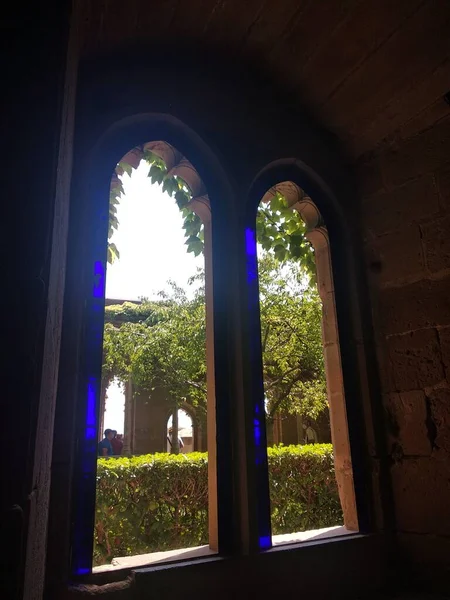 Olite Com Seu Palácio Real Palácio Dos Reis Navarra Espanha — Fotografia de Stock