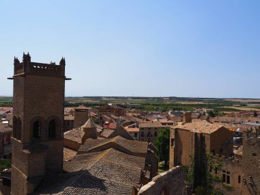 Olite ve kraliyet sarayı, Navarra krallarının sarayı. İspanya.