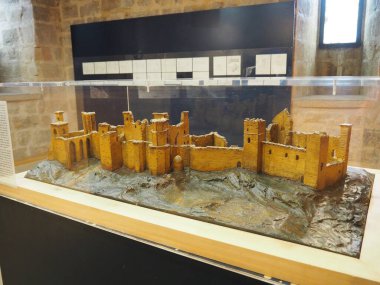 Olite ve kraliyet sarayı, Navarra krallarının sarayı. İspanya.