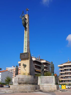 Santoa, Cantabrian belediyesi Buciero Dağı eteklerinde. İspanya.