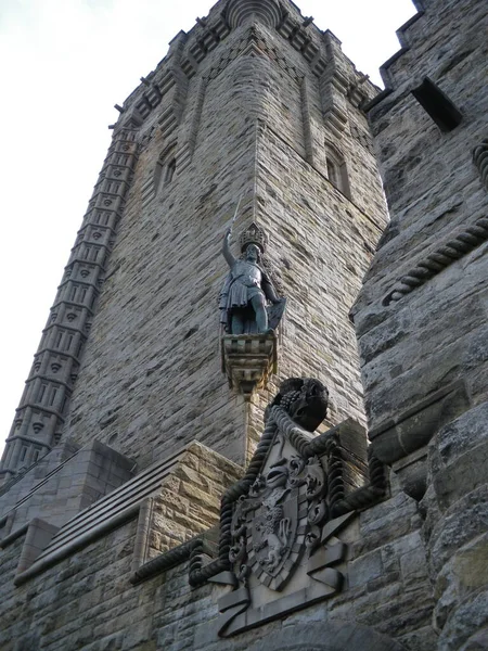 Cidade Escocesa Com Seu Monumento William Wallace Escócia — Fotografia de Stock