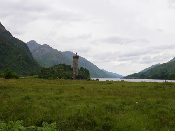 Monumento Glenfinnan Parte História Escocesa Escócia — Fotografia de Stock