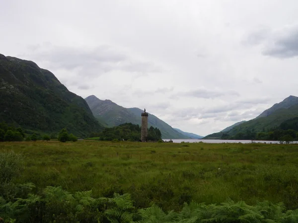 Glenfinnan Monument Deel Van Schotse Geschiedenis Schotland — Stockfoto