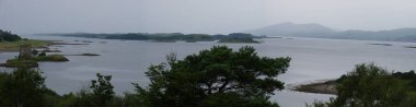 Stalker 's Castle, Loch Laich' te bir adada. İskoçya.