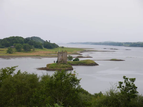 Stalker Castle Located Island Loch Laich Scotland — Stock Photo, Image