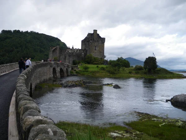 Κάστρο Αϊλίν Ντόναν Διάσημο Κάστρο Της Σκωτίας — Φωτογραφία Αρχείου