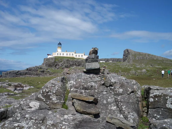 Neist Point Kde Nachází Maják Ostrova Skye Skotsko — Stock fotografie