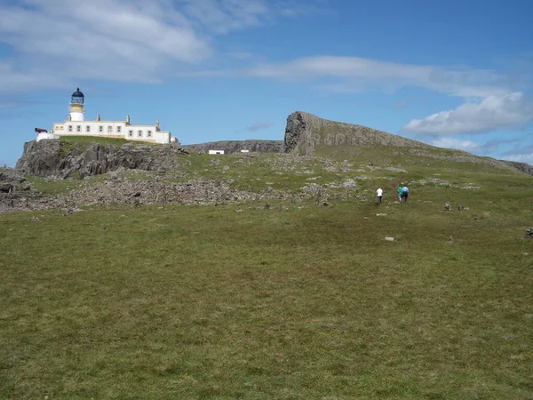 Neist Point Kde Nachází Maják Ostrova Skye Skotsko — Stock fotografie