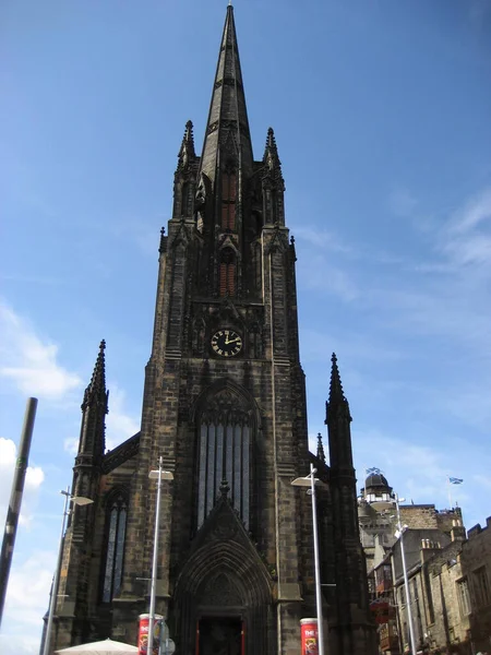 Edinburgh Skoçya Nın Başkenti Güzel Bir Ortaçağ Kasabası Var — Stok fotoğraf