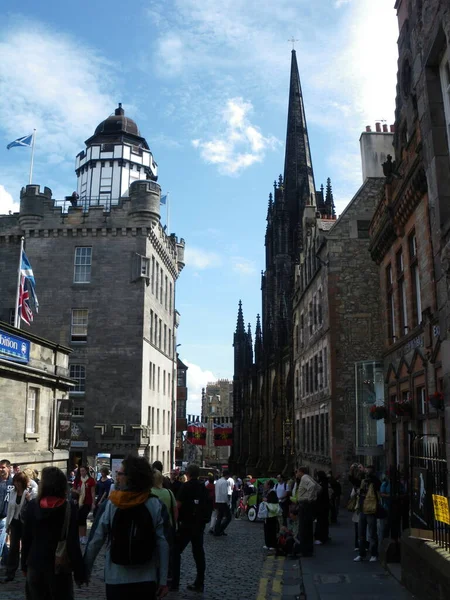 Edinburgh Hoofdstad Van Schotland Met Een Prachtig Middeleeuws Stadje — Stockfoto