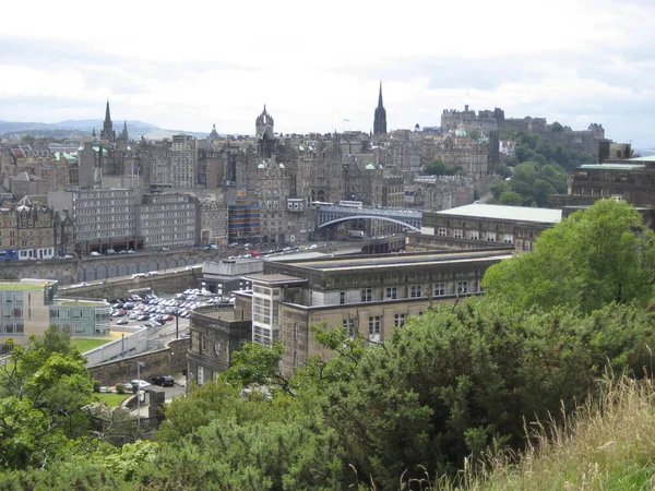 Edinburgh Hoofdstad Van Schotland Met Een Prachtig Middeleeuws Stadje — Stockfoto