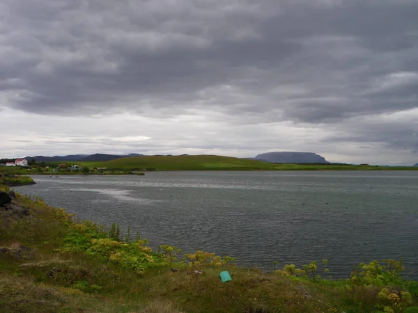 Jezero Myvatn Sopečné Jezero Severu Islandu — Stock fotografie