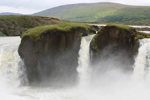 Waterval Van Godafoss Noord Ijsland Bij Akureyri — Stockfoto