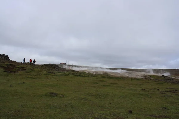 Hveravellir Área Geotérmica Meio Rota Através Islândia — Fotografia de Stock