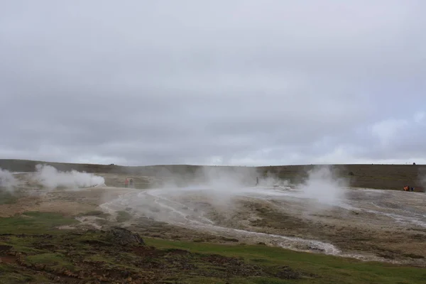 Hveravellir Geotermikus Terület Izlandon Áthaladó Útvonal Közepén — Stock Fotó