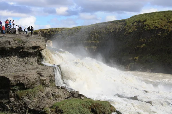 格洛夫斯 冰岛北部的瀑布 — 图库照片
