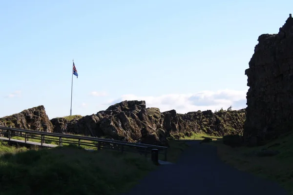 Thingvellir Parque Natural Islandia Sede Del Antiguo Parlamento — Foto de Stock