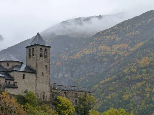 Torla Città Aragonese Nel Parco Naturale Ordesa Spagna — Foto Stock