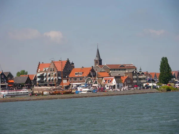 Escapade Marken Tranquillité Entre Canaux Pays Bas — Photo