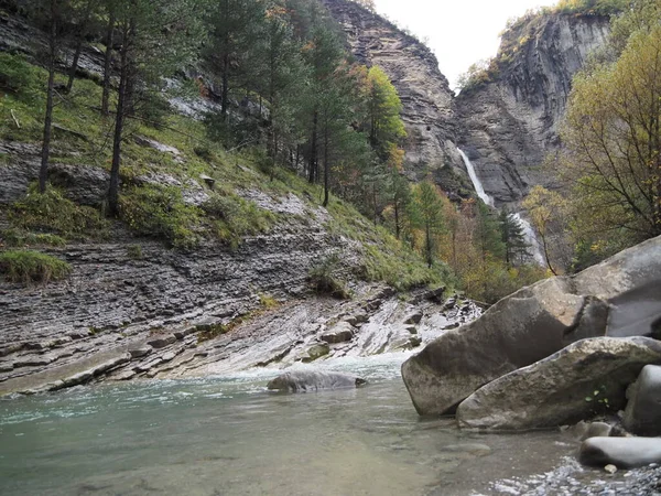 Sorrosal Cascada Broto Zona Ordesa Huesca — Foto de Stock