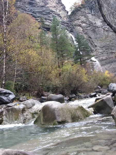 Sorrosal waterfall, in Broto. In the Ordesa area in Huesca.