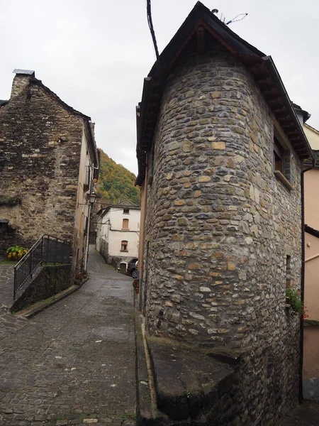 Broto Its Surroundings Middle Autumn Huesca Spain — Stockfoto