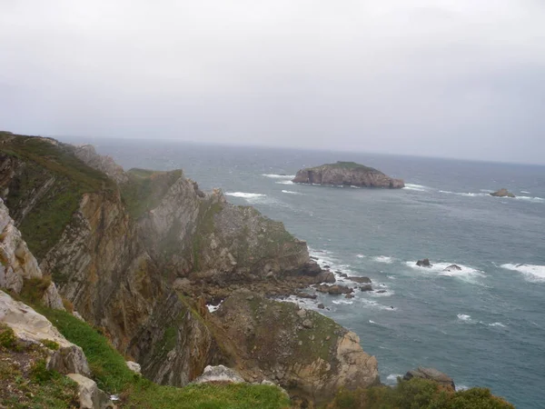 Coast Mountain Asturias Different Beautiful Same Time Spain — Zdjęcie stockowe