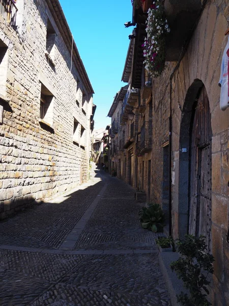 Ainsa Spanya Nın Huesca Iline Bağlı Bir Kasabadır — Stok fotoğraf