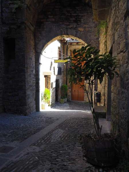 Ainsa Town Province Huesca Spain — Stok fotoğraf