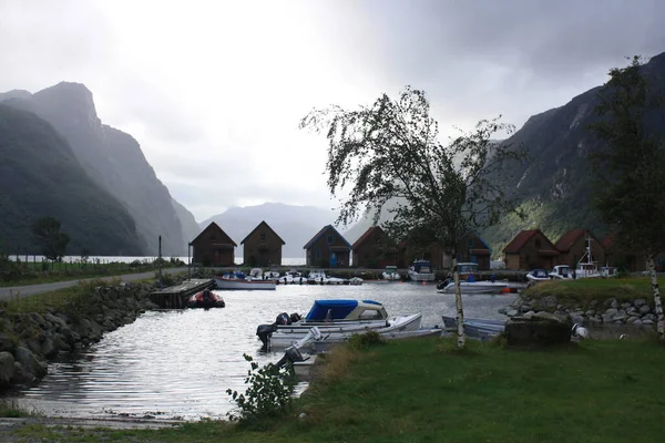 Dirdal Norwegian Municipality Shores Fjord — 图库照片