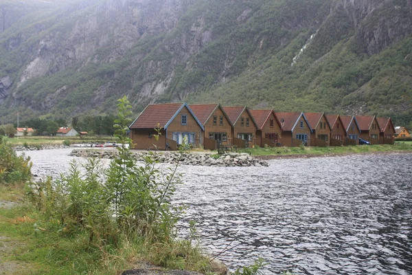 Dirdal Norwegian Municipality Shores Fjord — 图库照片