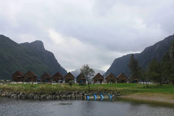 Dirdal Norwegian Municipality Shores Fjord — Stock Photo, Image