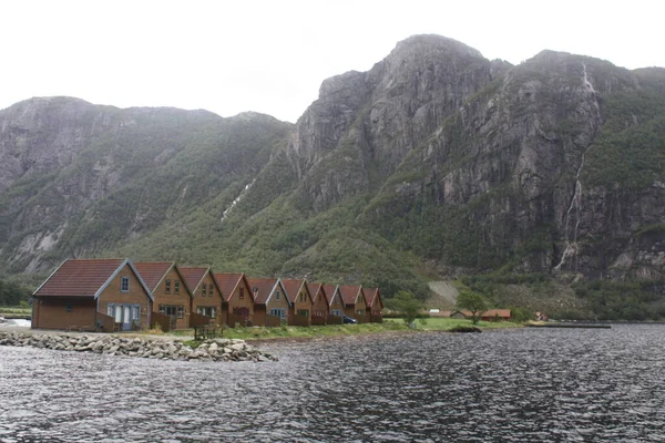Dirdal Norwegian Municipality Shores Fjord — ストック写真
