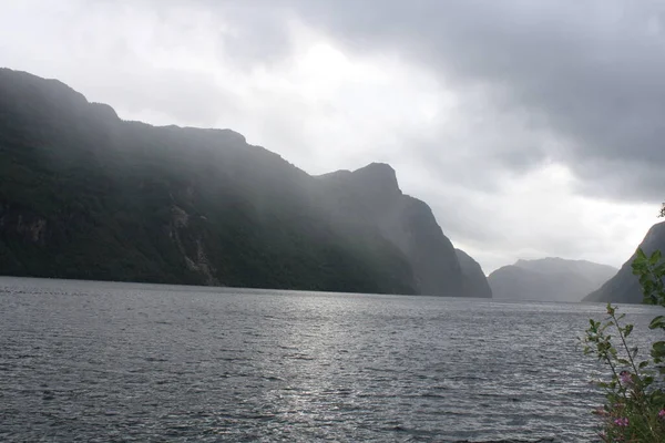 Dirdal Norwegian Municipality Shores Fjord — Photo