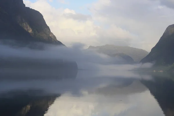 Dirdal Eine Stadt Norwegen Ufer Eines Fjords — Stockfoto