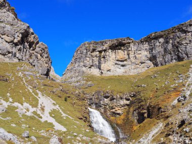 Ordesa, in the Cola de Caballo valley, in the middle of autumn. Huesca, Spain.