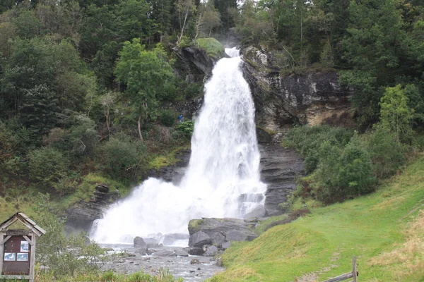 Norway Landscapes Waterfalls Churches — 스톡 사진