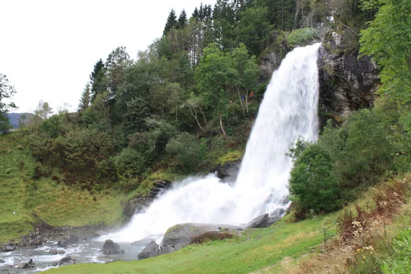 Norway Landscapes Waterfalls Churches — Foto de Stock