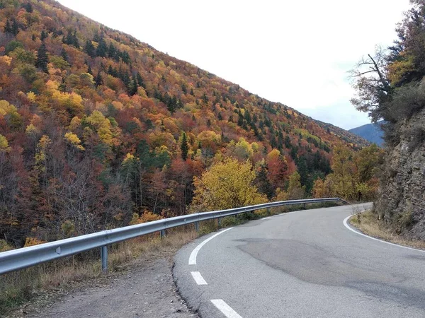 Outono Nas Montanhas Huesca Perto Ordesa Espanha — Fotografia de Stock