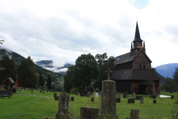 Kaupanger Stave Church One Largest Built 12Th Century Norway — Photo
