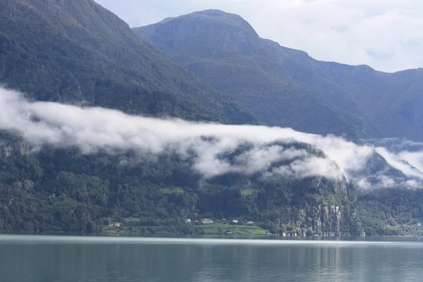 Viki Fjord Camp Located End Sognefjord Overlooking Feigefossen Waterfall Norway — Photo
