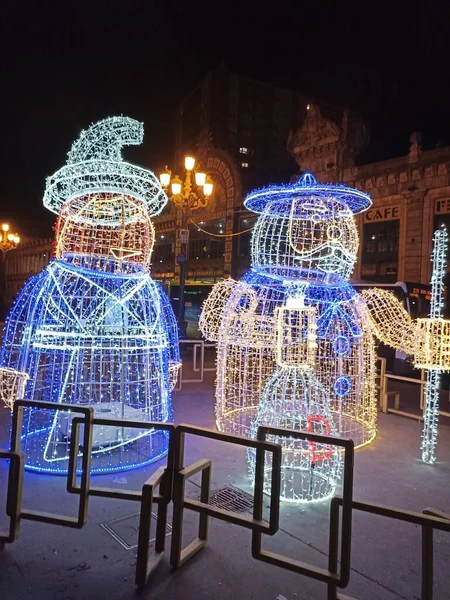 Christmas Biscayan Capital Bilbao Spain — стоковое фото