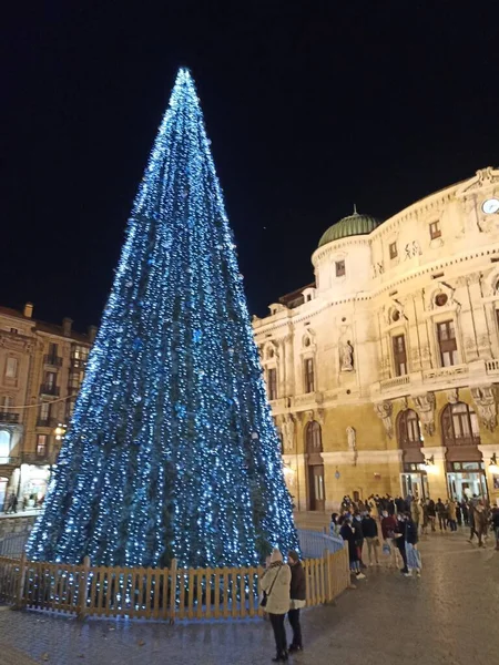Christmas Biscayan Capital Bilbao Spain — стоковое фото