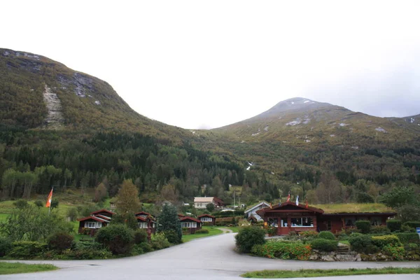 Norway, with its variety of landscapes, lakes, cabins.