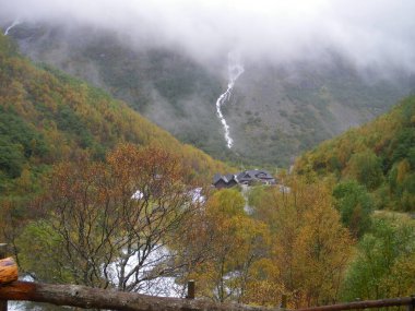 Briksdal Glacier, in the middle of a natural park, Norway.