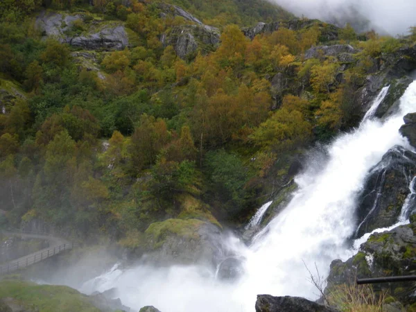 Briksdal Glacier Middle Natural Park Norway —  Fotos de Stock