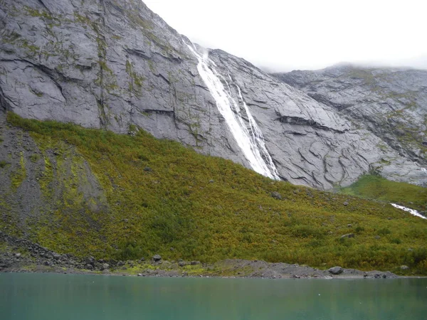 Briksdal Glacier Middle Natural Park Norway — Stockfoto