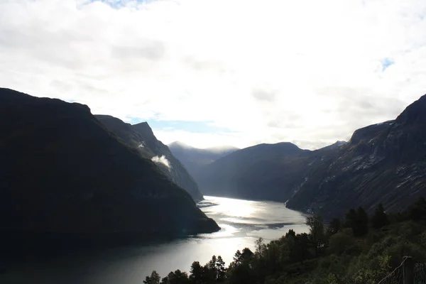 Tourism Norwegian Roads Waterfalls Fjords — Foto Stock