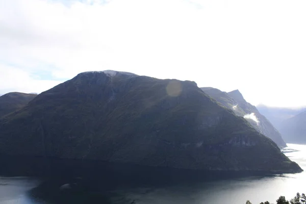 Туризм Норвезьких Дорогах Між Водоспадами Фіордами — стокове фото