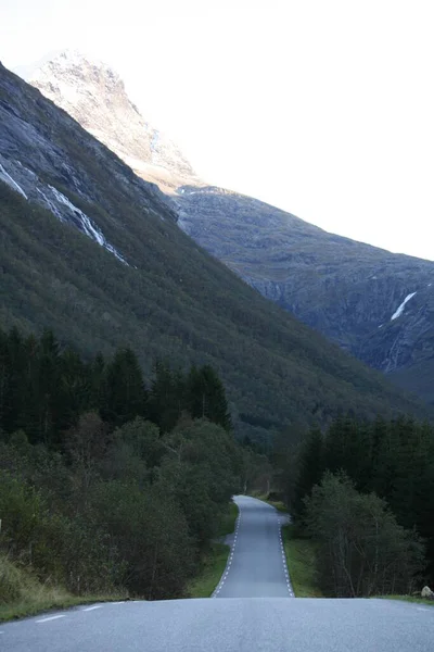 Μέρη Που Μπορείτε Δείτε Στην Περιοχή Trollstigen Στη Μέση Της — Φωτογραφία Αρχείου